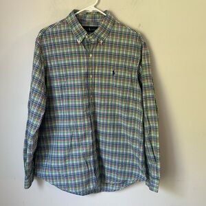 Ralph Lauren Men’s Multicolor Button Down Shirt, size Large🗝️